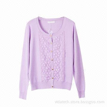 Women's sweater with floral, available in various sizes, styles, colors and fabric